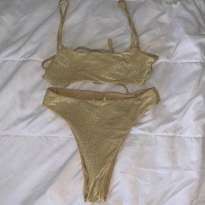 Wave Babe Swimwear Bikini Shimmer Gold